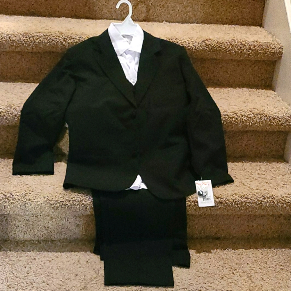 Boy's 3-Piece Suit w/Dress Shirt, Size 16